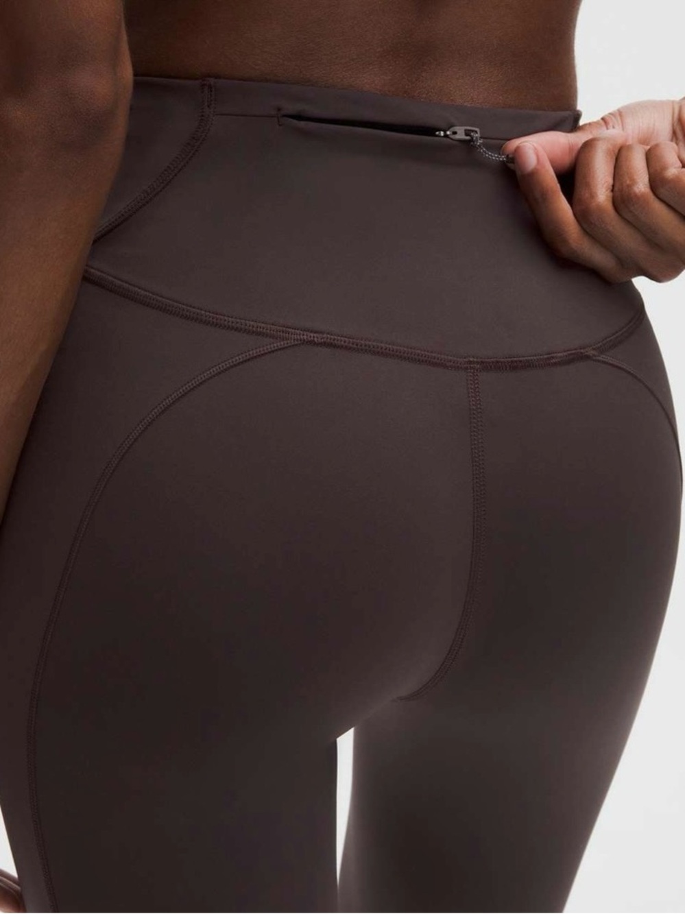 lululemon athletica Dark Brown fast and free Capri